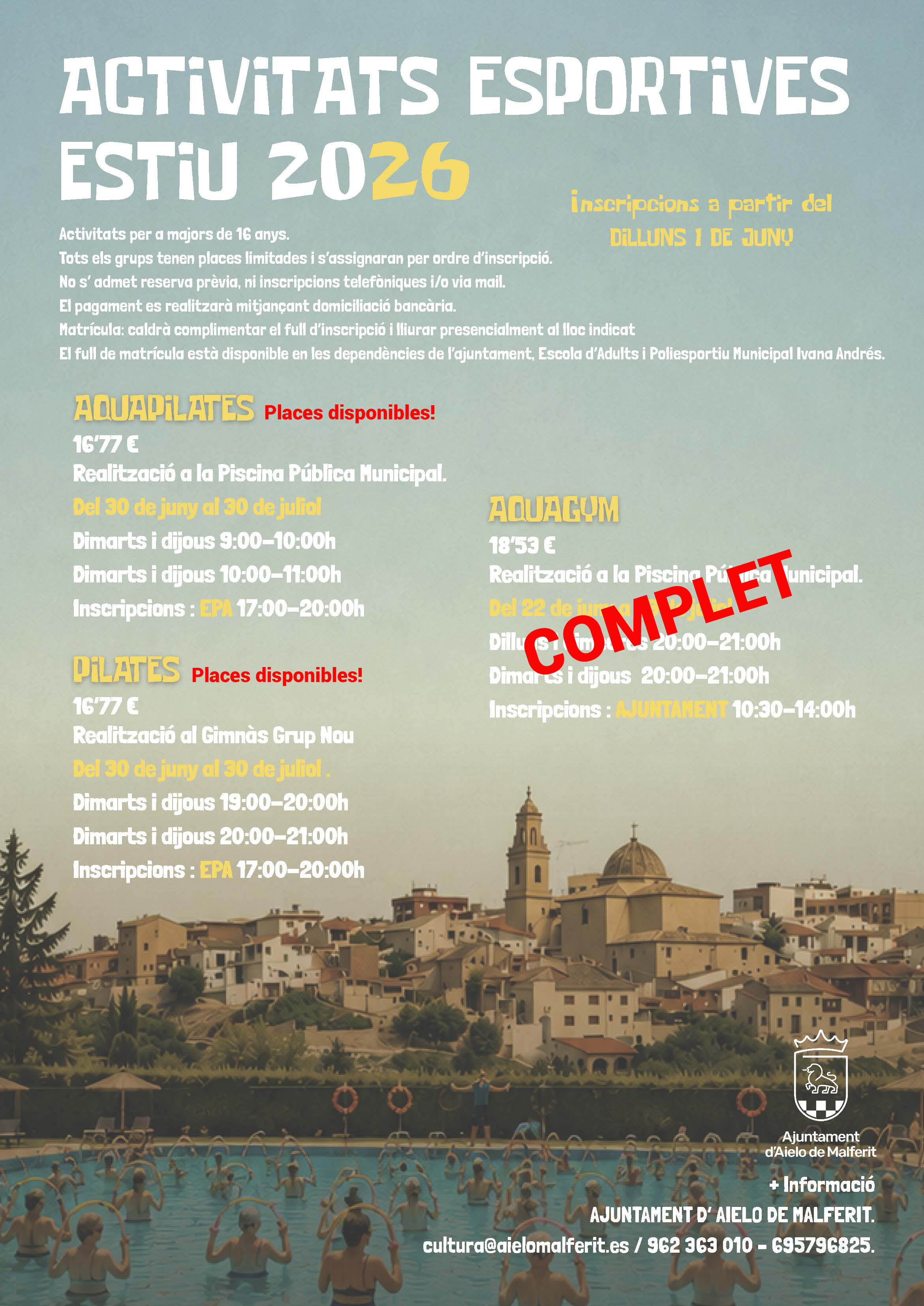 ACTIVITATS D'ESTIU 2026!