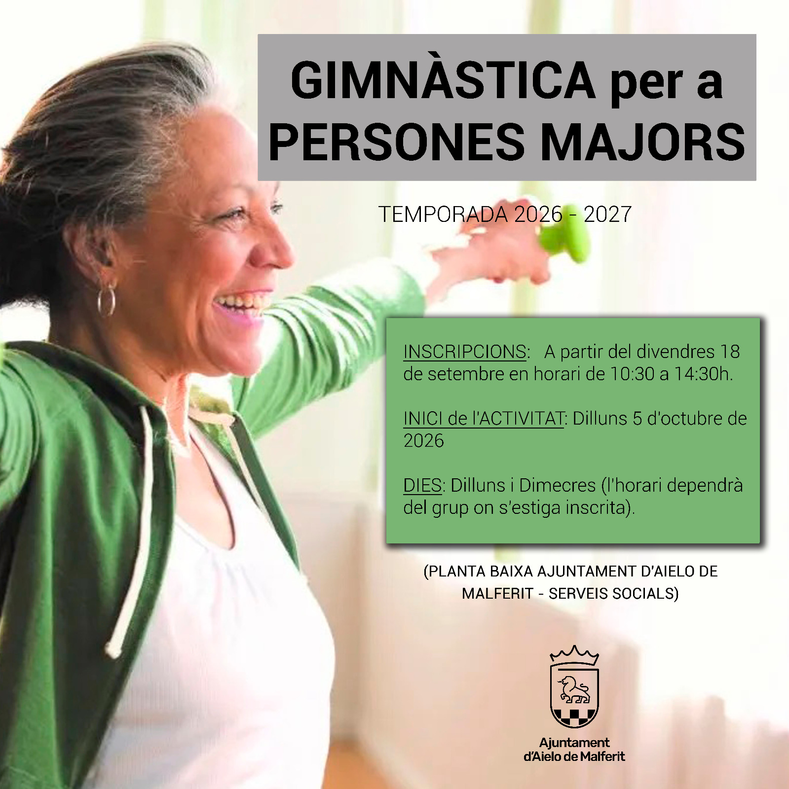 GIMNÀSTICA PER A PERSONES MAJORS 2026