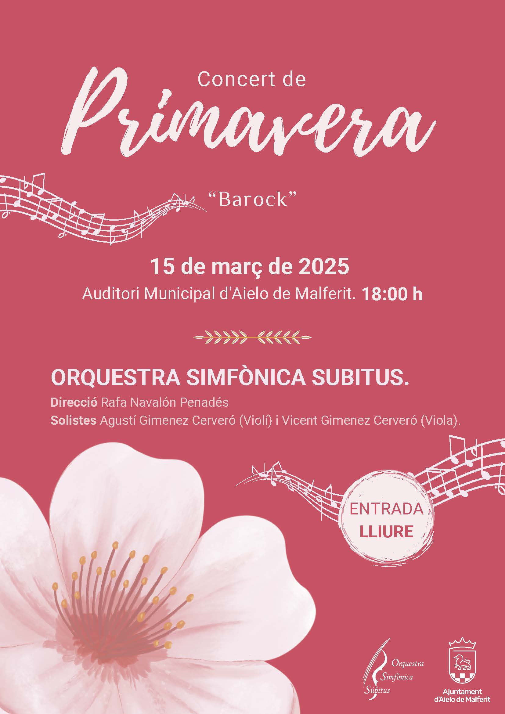 Orquestra Simfònica Súbitus CONCERT DE PRIMAVERA BAROCK 