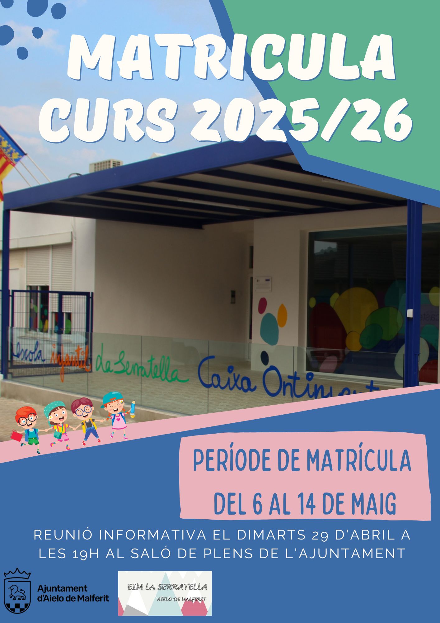 L’EIM LA SERRATELLA OBRI EL PERÍODE DE MATRÍCULA PER AL CURS 2025/2026