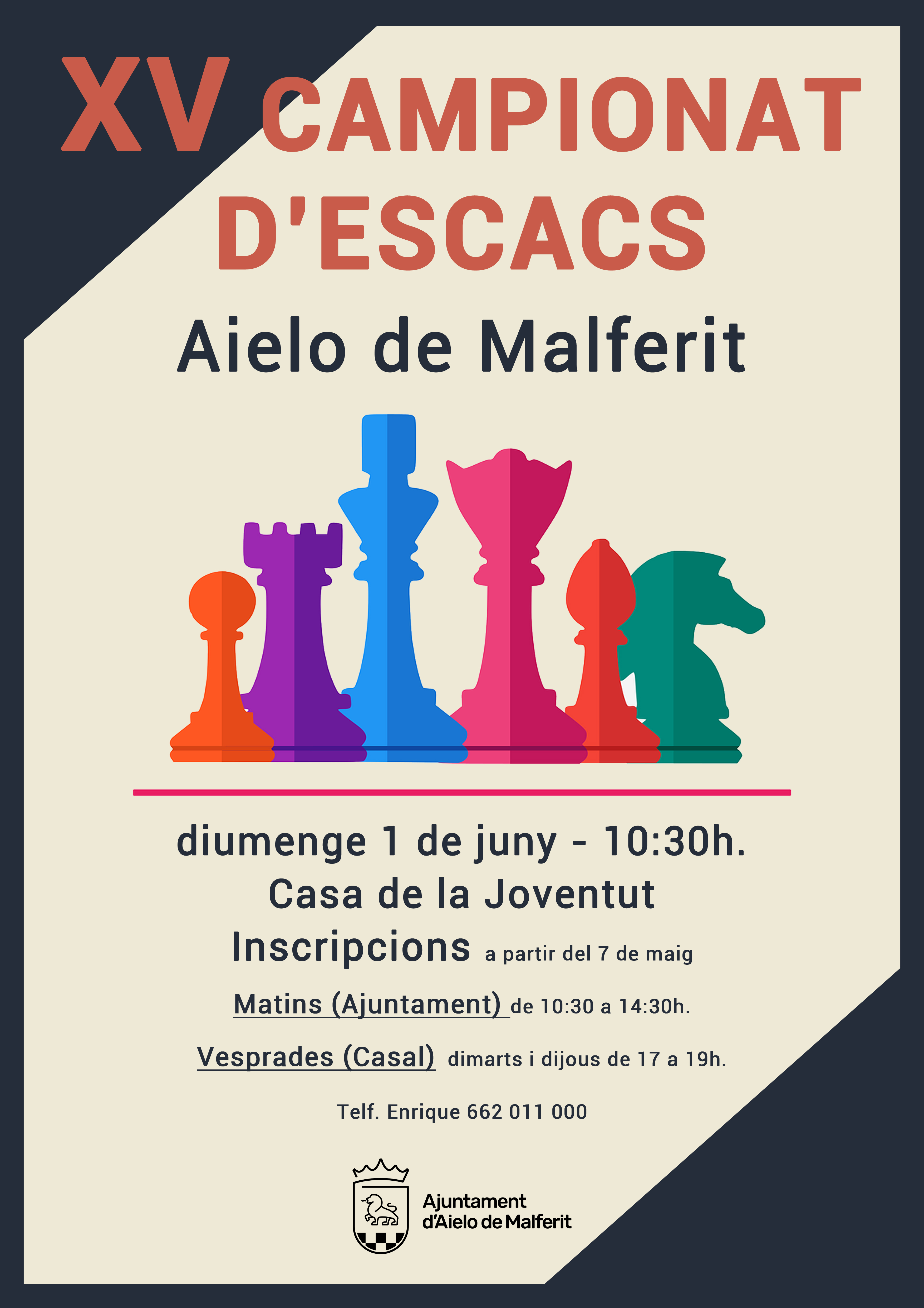 XV Campionat d'Escacs Comarcal i Local Aielo de Malferit