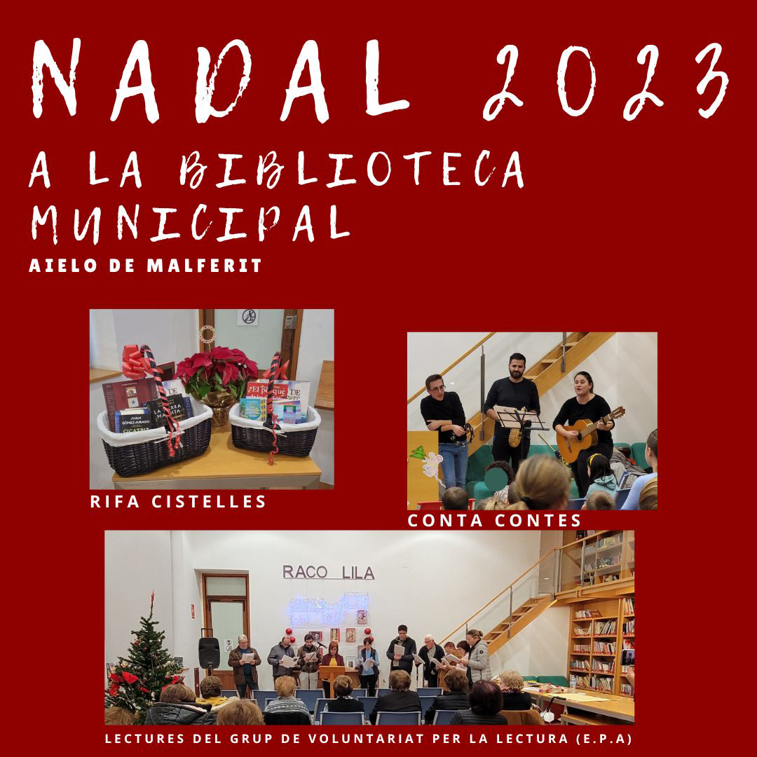 Conta contes de NADAL i lliurament de la cistella literària