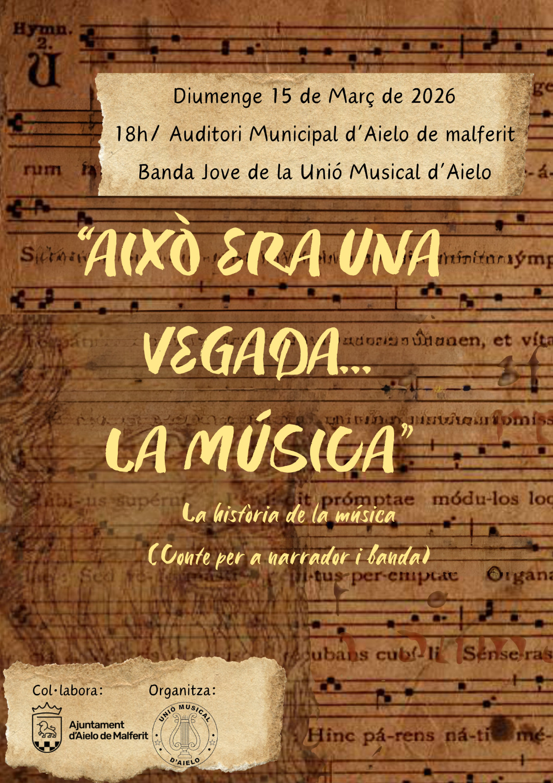 La història de la música. Conte per a narrador i banda. 