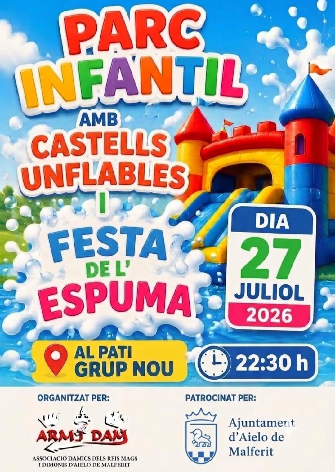 Dilluns 27 de juliol Festa Infantil