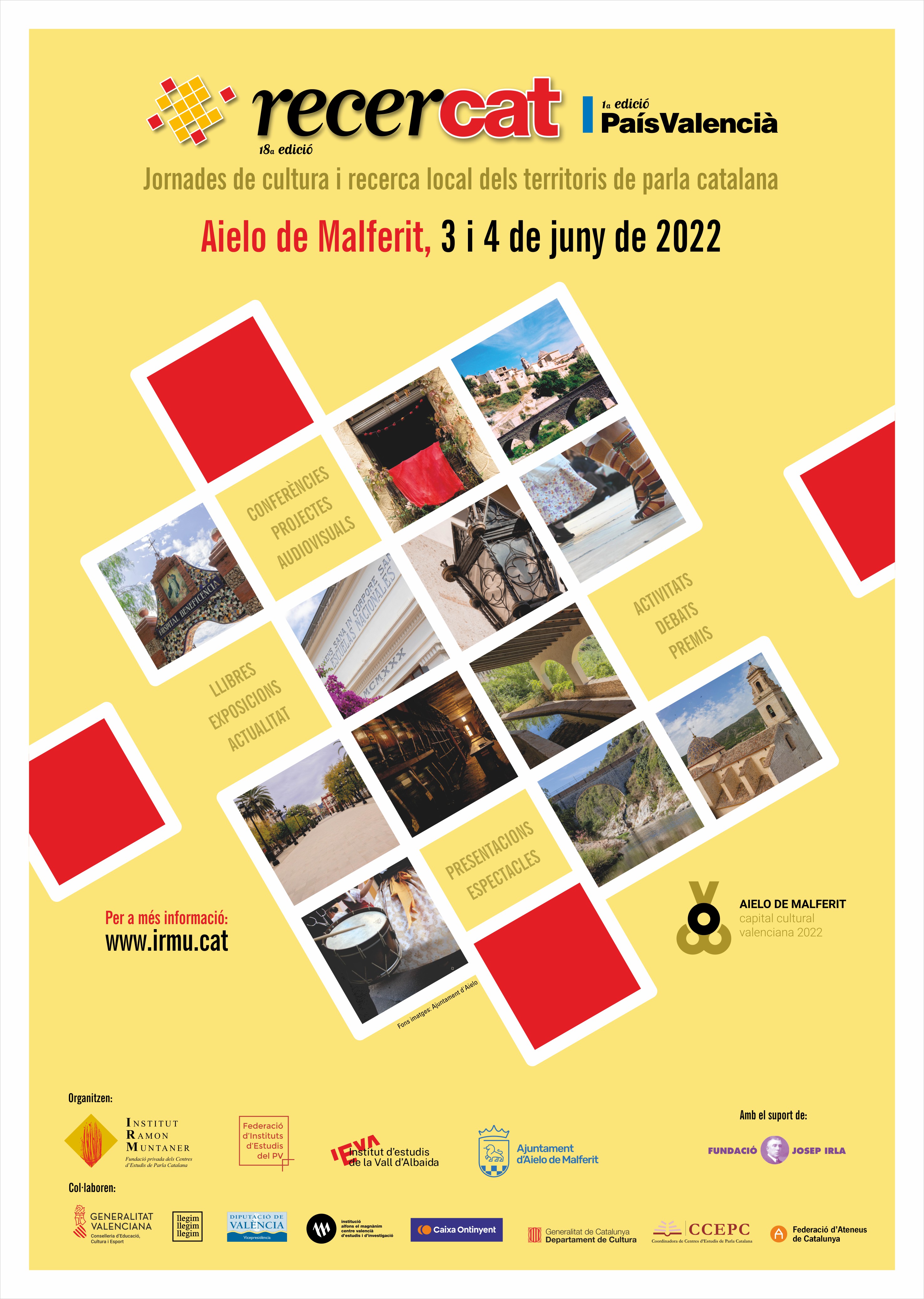 Aielo de malferit acollirà la primera edició del Recercat en terres valencianes els dies 3 i 4 de juny.